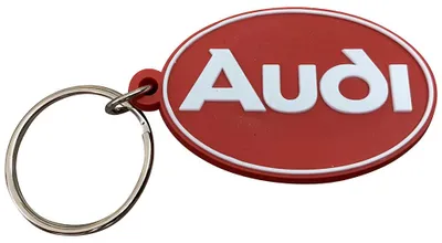 Original Audi Retro Schlüsselanhänger Schlüssel Logo im Retro Design Old School – Produktansicht