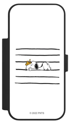 Produktbild von NIVOCASE Klapphülle für Apple iPhone 17 Pro  Handyhülle aus Kunst Leder NIVOflip schwarz Hund Peanuts Snoopy