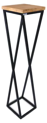 Produktbild von Blumenständer aus Eiche I Gedrehte Streben 90 cm