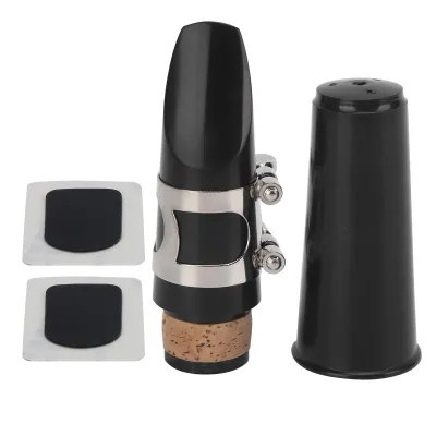 Obrázek produktu pro Sada náustků pro klarinet, ABS podložka pod jazýček, kryt jazýčku, příslušenství pro hudební nástroje (černá)