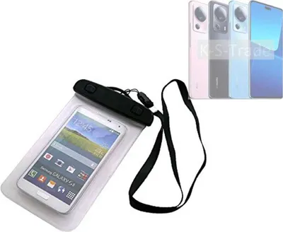Produktbild von K-S-Trade Schutz Hülle Handy Hülle Kompatibel mit Xiaomi 13 Lite Beach Bag wasserdicht 16cm x 10cm Schutzhülle Staub Sand Flachwasser Beachbag Case