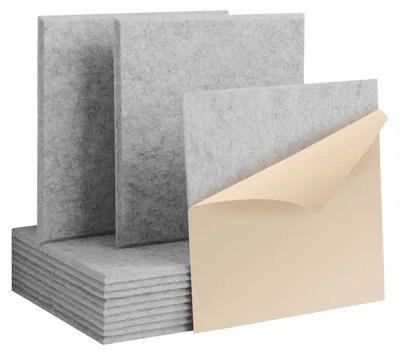 Produktbild von Solidchoice – 12 selbstklebende, schallabsorbierende Paneele, 30x30 cm