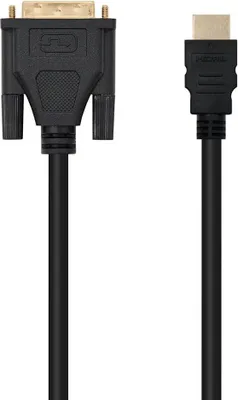 Obrázok produktu pre Nanocable 10.15.0502, 1,8 m, DVI, HDMI, Samec, Samec, Zlato