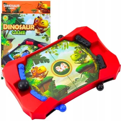 Produktbild von QULKI Mini Dinosaurier Geschicklichkeitsspiel Flipper Wasserspiel