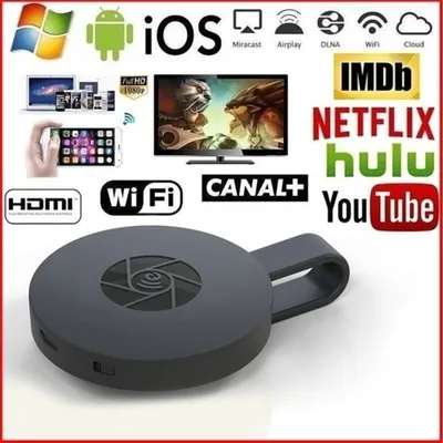 Produktbild von WiFi Wireless Display Dongle für HDMI Adapter Portable TV Receiver Airplay Spiegelbildschirm von Telefon zu Big Miracast Unterstützung 480P