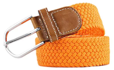 Productafbeelding van MESHIKAIER Snoepkleurige, uni, elastische riem voor dames en heren, van geweven materiaal