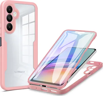 Produktbild von Schutzhülle für Samsung Galaxy A05S, Eingebautem Displayschutz 360 Grad Komplettschutz Handyhülle Pink