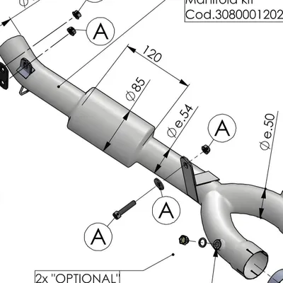 Image de Support d'échappement LeoVince, kit de fixation, pièce de rechange, carbone, référence 3080001561R