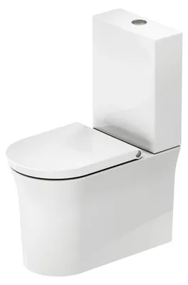 Produktbild von Duravit White Tulip Stand-WC Kombination mit HygieneGlaze, spülrandlos
