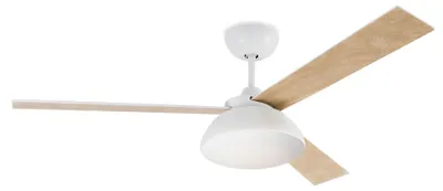 Immagine prodotto di Ventilatore da soffitto a risparmio energetico con illuminazione a LED e telecomando Rodas bianco 132 cm