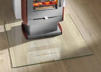 Produktbild von Haas+Sohn | Kamin Glasplatte, Funkenschutzplatte | Form A Quadratisch