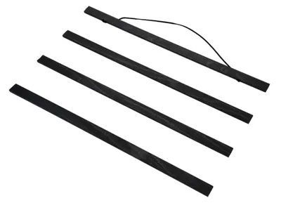 Magnetische Holz-Posterhalter, 40 cm, Schwarz