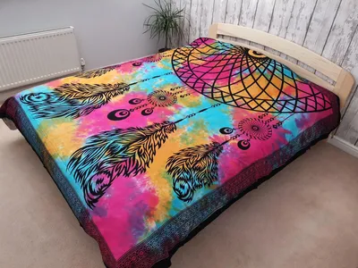 Produktbild von Wandtuch Traumfänger Baumwolle Wandteppich bunt