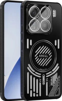 Produktbild von Magnetische Hülle für Xiaomi 15 Pro mit Linsenabdeckung, Aluminium Stoßfestes Schutzhülle mit Wärmeableitung Schwarz