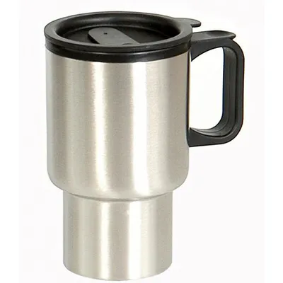 Produktbild von FoxOutdoor Tasse, Edelstahl,doppelwandig,400 ml, Kunststoffgriff,Deckel