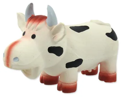 Produktbild von Dog Fantasy Spielzeug Latex Kuh mit Geräusch 18cm