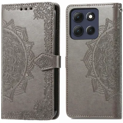 Produktbild von imoshion Mandala Klapphülle Motorola Moto G56 - Grau