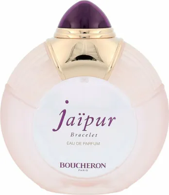 A Boucheron Jaipur Bracelet eau de Parfum bottle against a white background.