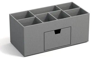 Productafbeelding van BIGSO VENDELA Bureauorganizer met 7 compartimenten en een lade – Opbergbox van