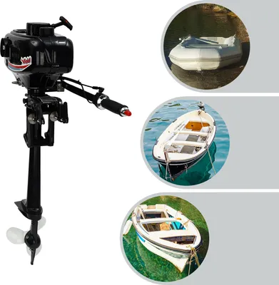 Image de Moteur hors-bord 2 temps refroidissement par eau moteur à essence pour bateaux pneumatiques