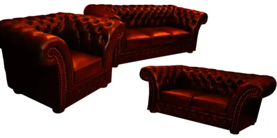Produktbild von Chesterfield Sofa Couch Polster Sofagarnitur 3+2+1 Klassische Sitz Garnitur Neu