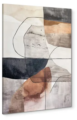 Immagine prodotto di STYLER, quadro su tela, 70x100 cm, motivo "Marte", con elementi dipinti a mano, decorazione moderna per la parete, quadro d'arte, ideale per soggiorno o camera da letto