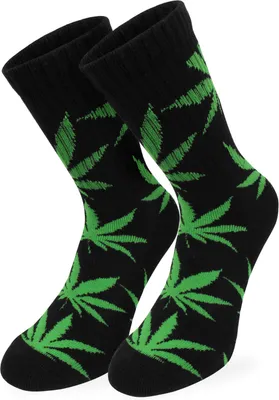 Produktbild von normani 6 Paar Hanf Tennissocken mit Hanf Blätter Muster