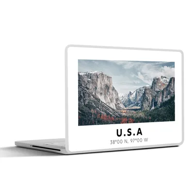 Produktbild von MuchoWow® Laptop Aufkleber Sticker Cover Yosemite - Amerika - Wyoming 30x21 cm - Sticker für Laptop - Selbstklebend