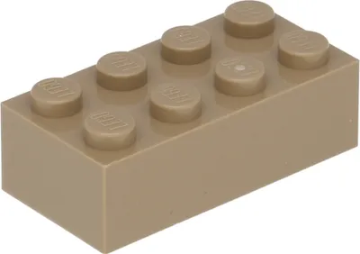 A single LEGO brick on a white background.