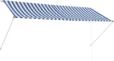 Obrázok produktu pre stiahnuteľná markíza vidaXL 300 × 150 cm Modrá a biela