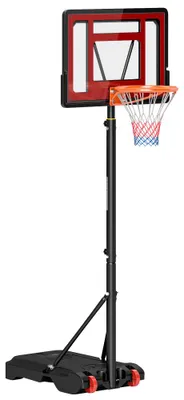 Imagen del producto de Canasta de baloncesto, altura ajustable, base portátil, 160-210 cm