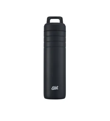 Produktbild von ESBIT MAJORIS Edelstahl Weithals Isolierflasche 'Daypack', 700ML, Schwarz