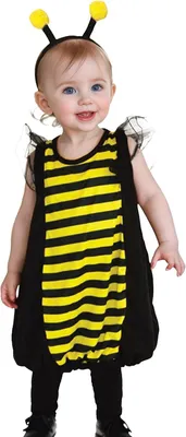 Produktbild von Bienen Kostüm 95-110 cm, 100 Prozent Polyester, für Karneval, für Jungen und Mädchen