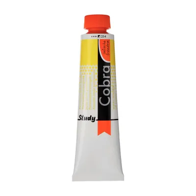 Produktbild von Cobra Study Wassermischbare Ölfarbe Tube 40 ml Permanent Zitronengelb 254