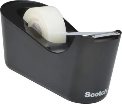 Zdjęcie produktu dla Dyspenser biurkowy Scotch czarny + taśma
