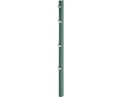 Zdjęcie produktu dla Alberts 677091 Słupek ogrodzeniowy z uchwytem zaciskowym, zielony, długość 2600 mm, 60 x 40 mm