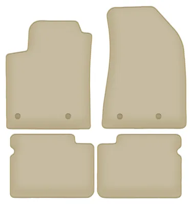Image de Tapis de sol velours PREMIUM beige compatibles avec Fiat Bravo II (2007-2012, à hayon) – avec fixations – sur‑mesure