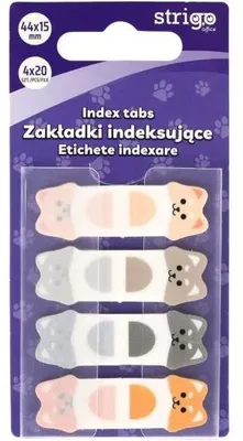 Zdjęcie produktu dla Zakładki Indeksujące Pieski 44X15Mm 80 K