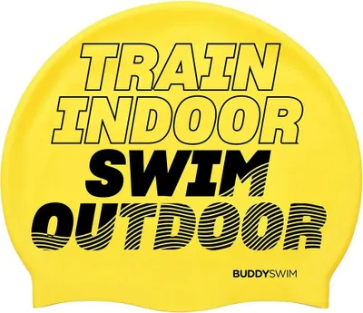 Image de Bonnet de bain Buddyswim Tso Jaune Jaune One Size