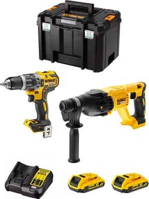 Immagine prodotto di DeWALT Kit DWK209 (DCD796 + DCH133 + 2 x 2,0 Ah + DCB107 + TSTAK VI)