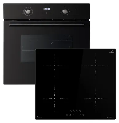 Image de Cuisinière: 60cm Four encastrable BO8005FB + 59cm Plaque Induction IH85900RL, Image générée par une IA
