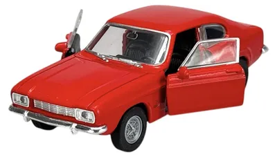 Produktbild von Welly Old Timer 1969 Ford Capri Rot 1:34 Die Cast Metall Modell  im Kasten 43753