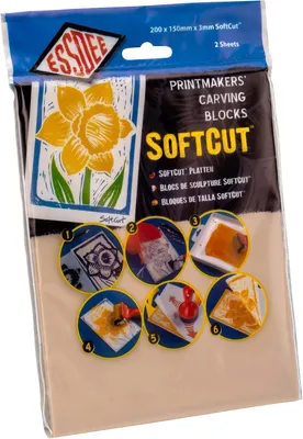 Productafbeelding van Zachte drukgraphics en knutselset voor het carving blokken (200 x 150 x 3,0 mm, 2 stuks)