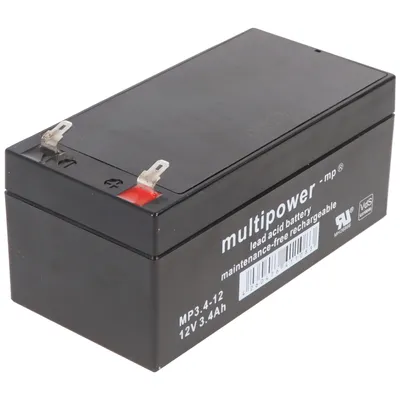 Image de Multipower MP3.4-12 Batteries 12V 3400 mAh CT3.2-12 CT3.2-12