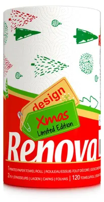 Produktbild von Küchenpapier Maxi Rolle - bedruckt Küchenpapier Christmas Edition - Maxi Rolle - Einzelrolle