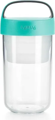 Image de LÉKUÉ JAR TO GO 20oz. / 600 ml. Turquoise