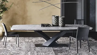 Zdjęcie produktu dla stół do jadalni Casa Padrino czarny 300 x 128 x h. 73 cm - Stół do jadalni z wysokiej jakości ceramicznym blatem - Nowoczesne meble do jadalni - Luksusowa jakość - Wyprodukowano we Włoszech