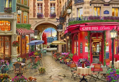 Produktbild von Bluebird Puzzle Puzzle Cafe des Paris - 1000 Teile Karton