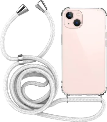 Produktbild von Handykette für Apple iPhone 13 Mini - Handyhülle mit Schnur Cover in Weiß