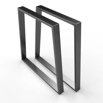 Produktbild von 1xPaar sossai® Tischkufen in Anthrazit 50x70cm Tischgestell Tischbeine Tischuntergestell TKG6 Rahmen
